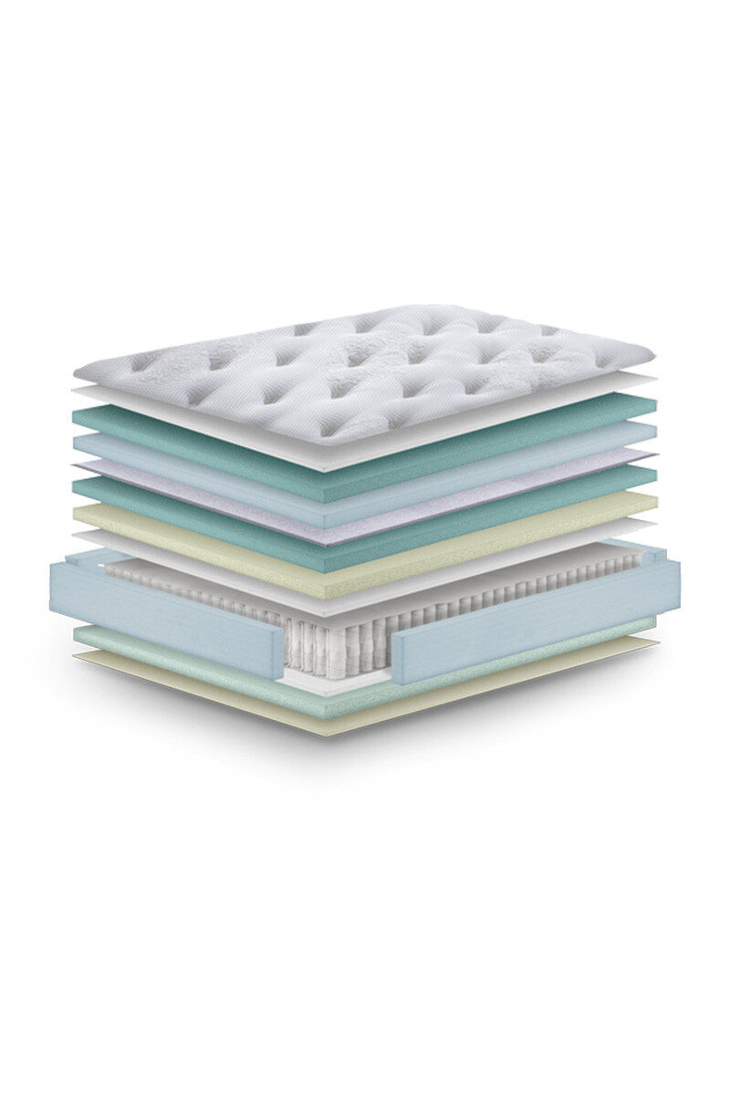 NEW VALENTINO COLCHON DE RESORTES SUPER KING NEW VALENTINO 193X203X36CM