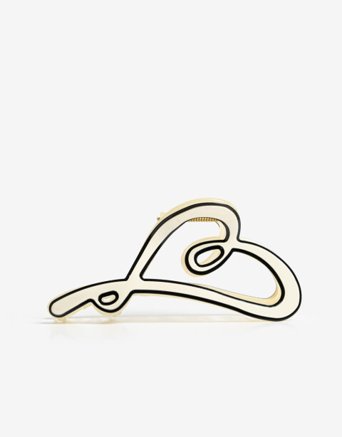 Broche Acrilico Broche Formato Corazón De Acrílico. - Combinacion Bicolor