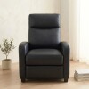 Butaca 1 Cuerpo Tela Repelente al Agua Living - Barrel Negro Cuerina
