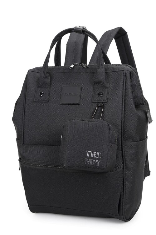 Mochila multicierres con modero Negro