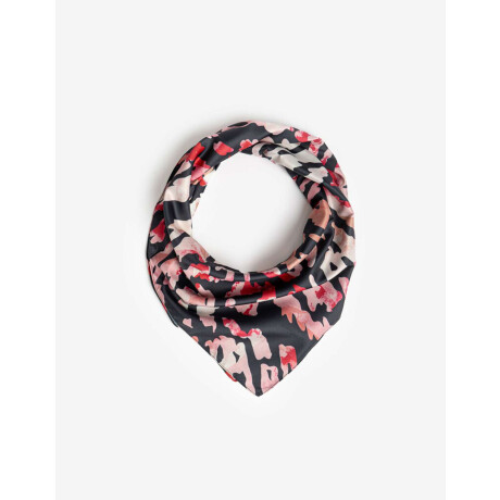 Pañuelos Raso Flores Combinacion Bicolor