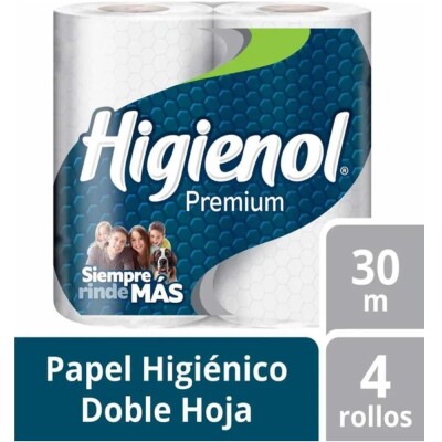 Papel Higiénico Higienol Premium 30 MT X4