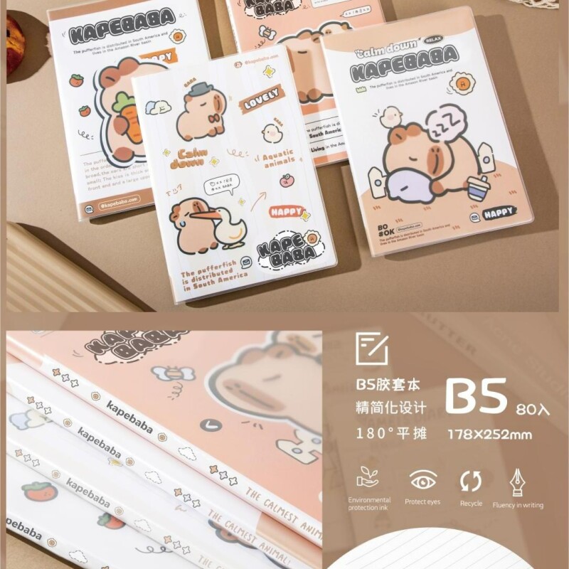 BLOC DE NOTAS B5 CON TAPADURA (CAPIBARA VEZ CAPIBARA) BLOC DE NOTAS B5 CON TAPADURA (CAPIBARA VEZ CAPIBARA)