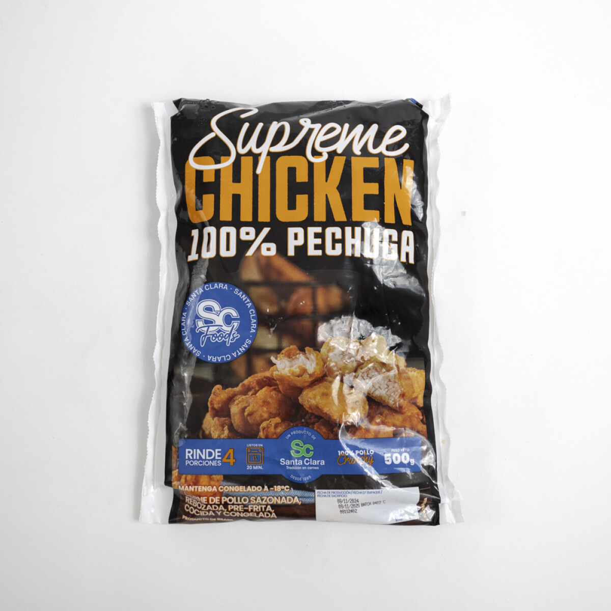 Supreme chicken Santa Clara ( LLEVANDO 2 PAQUETES EL TERCERO VA DE REGALO) 