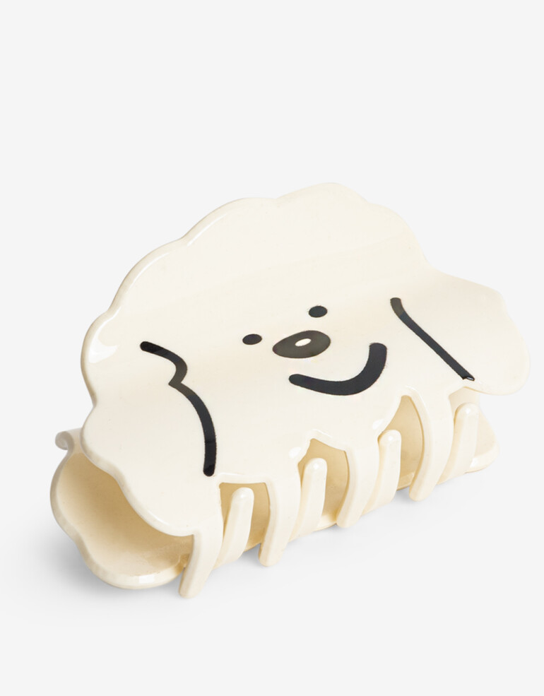 Broche Animales Broche Acrílico De Perro - Blanco Crudo
