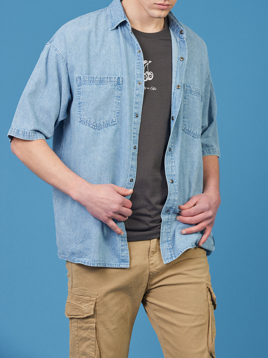 CAMISA RAENYS DIXIE Azul Claro