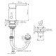 GRIFERIA BIDET MONOCOMANDO CROMO BRILLO LINEA LILO BAÑO CROMO