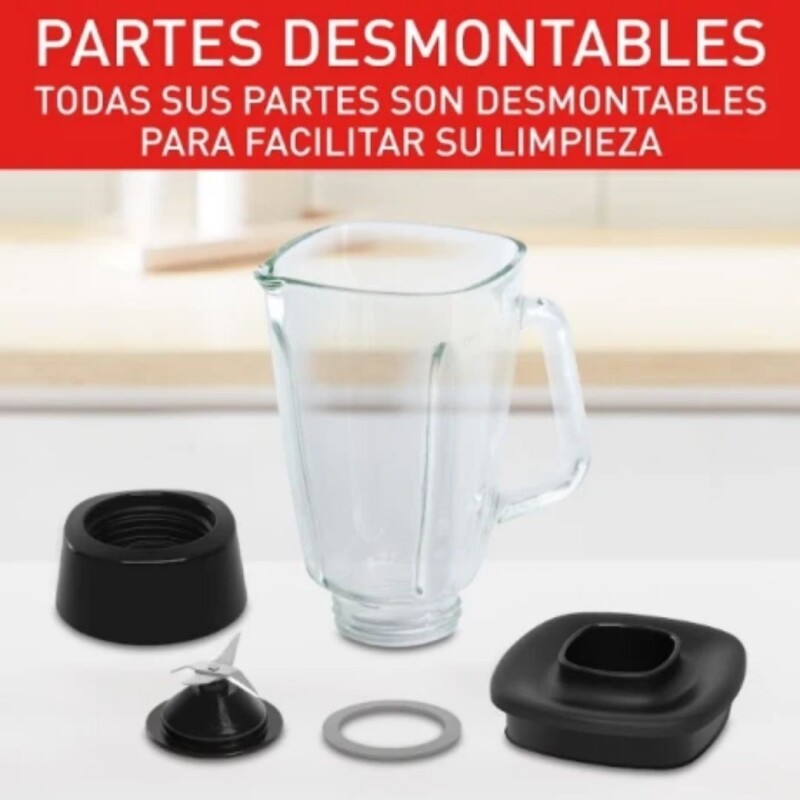 Licuadora con Jarra Vidrio Moulinex Optimix 2 Vel 1.75 L color negro Licuadora con Jarra Vidrio Moulinex Optimix 2 Vel 1.75 L color negro