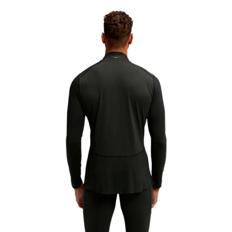 Hoka Buzo Skybreeze Long Sleeve Zip Hombre Negro-Negro