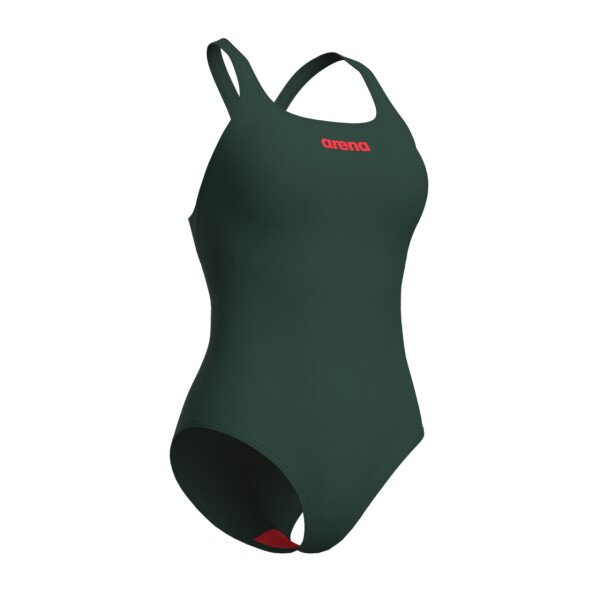 Malla De Natación Entrenamiento Para Mujer Arena Women's Team Swimsuit Swim Pro Solid Verde