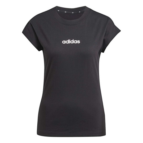 Remera Essentials Linear Tee De Mujer Negro