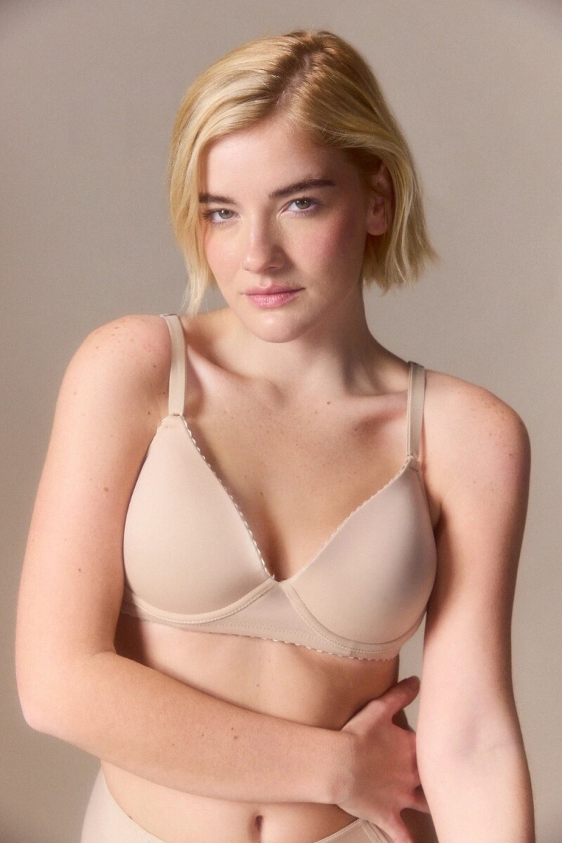 TAZA SOFT CON ARO TRICOT - Nude 