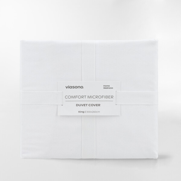 FUNDA DE DUVET MICROFIBER BLANCO - KING
