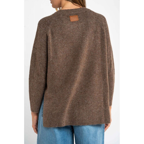 Sweater Texturado Marron
