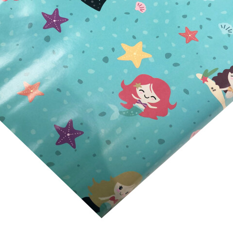 Pack x 2 Papel de Regalo Sirenas