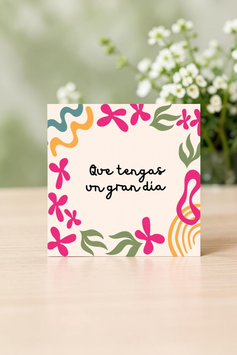 Tarjeta feliz día 10x10 - DISEÑO 5 