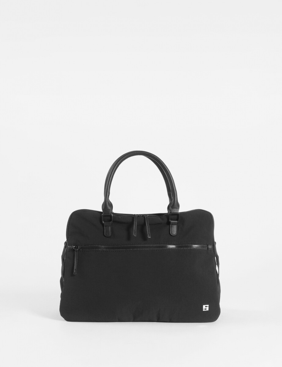 Briefcase para laptop con correa - negro 