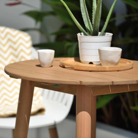 Mesa Redonda De Exterior RUSTICO Nassau 66CM Eucalipto Mesa Redonda De Exterior RUSTICO Nassau 66CM Eucalipto