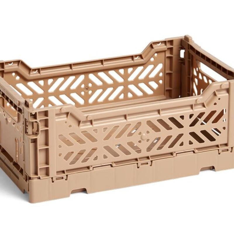 Caja organizadora plegable y apilable Mediana Gold