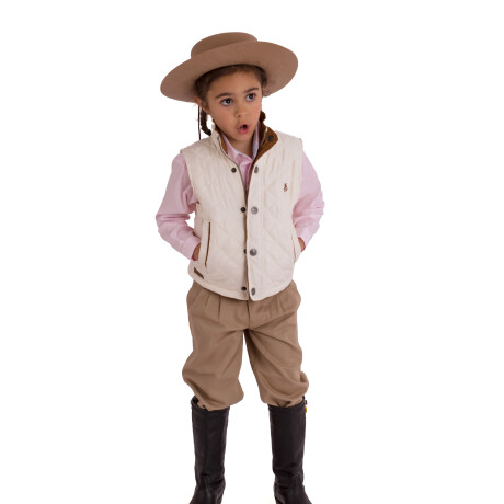 Chaleco Capitoneado de niño Crudo
