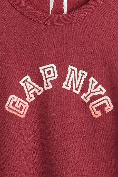 Remera Logo Gap Hombre Red Clay