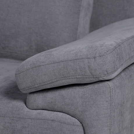 Rinconera Adalia - Tela Microfibra - Chaise izquierdo 9250 (Grafito)