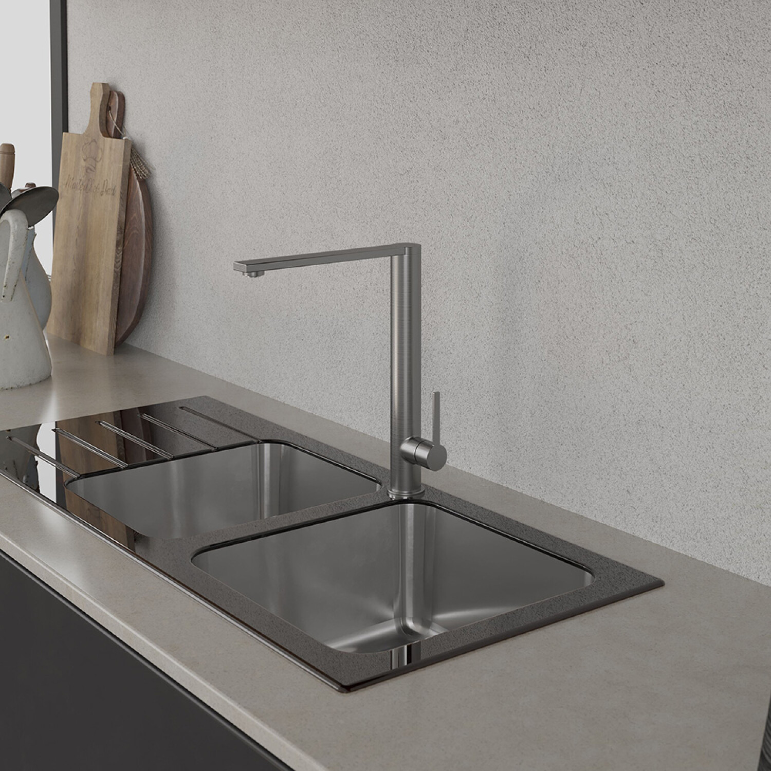 Grifería Monocomando De Mesada Con Pico Movil — Castro