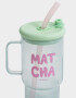 Accesorios Cocina Estampados Vaso De Vidrio Matcha - Acqua Claro