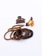 COLEROS Y PINZA PACK X 14 MARRON