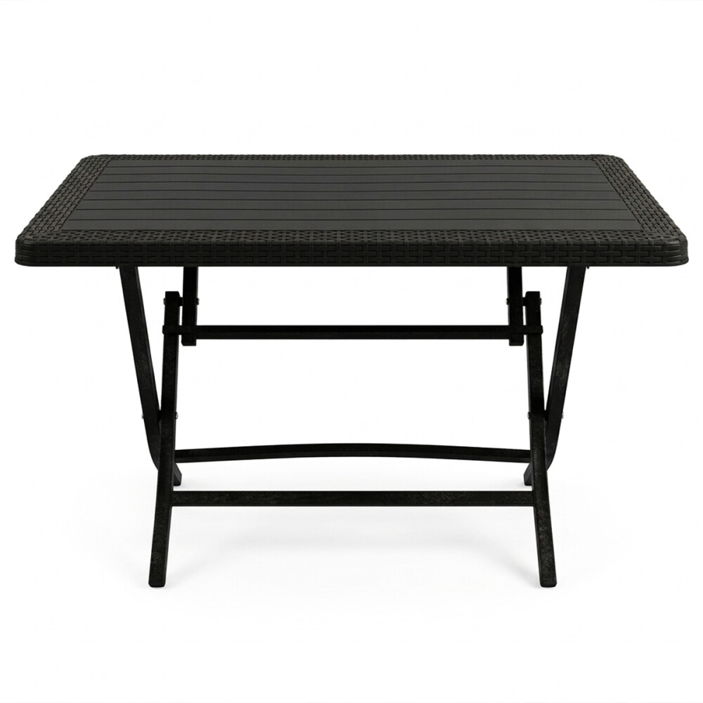 Set Mesa plegable + 4 Sillas Babel Negro