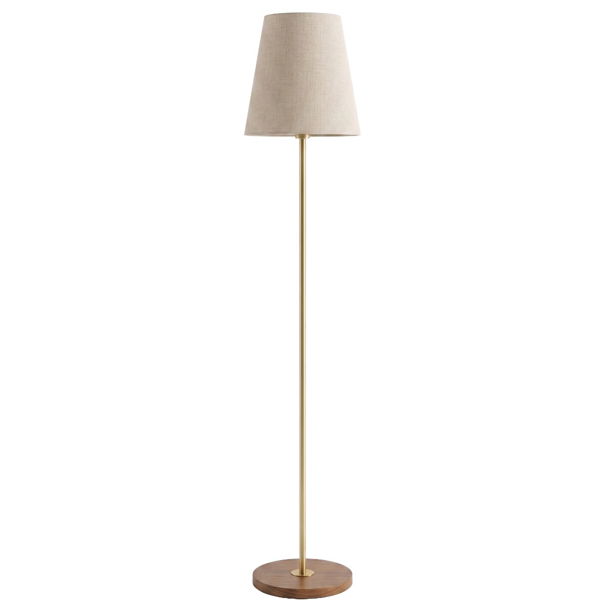 LAMPARA DE PIE CUP BEIGE/DORADO 