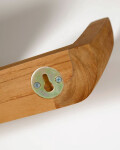 Set Shamel de 2 estantes de madera maciza de teca 50 x 5 cm Set Shamel de 2 estantes de madera maciza de teca 50 x 5 cm