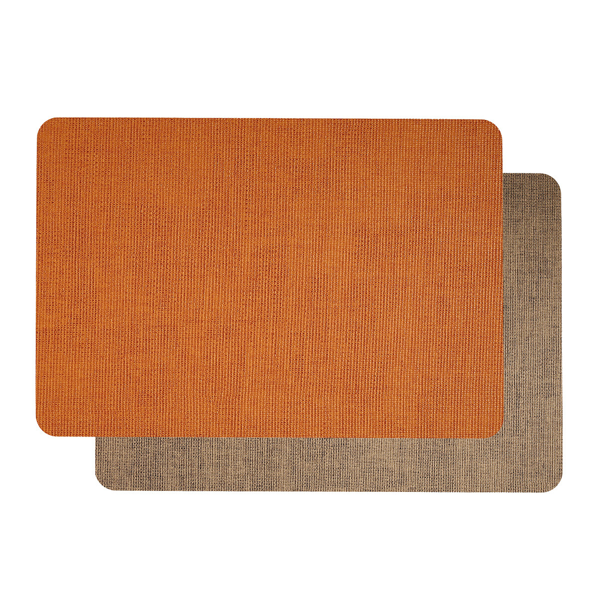 MANTEL INDIVIDUAL DOBLE CARA PREMIUM TEX 45X30CM CARAMELO/NUDE 