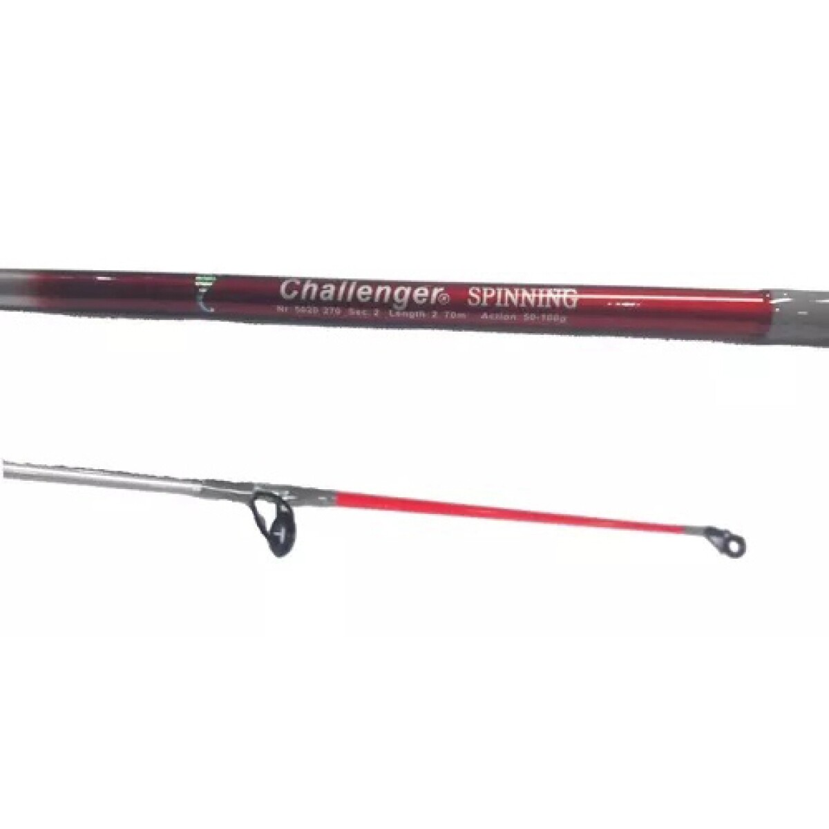 CAÑA CHALLENGER SPINNING 2,40MT 2TR 