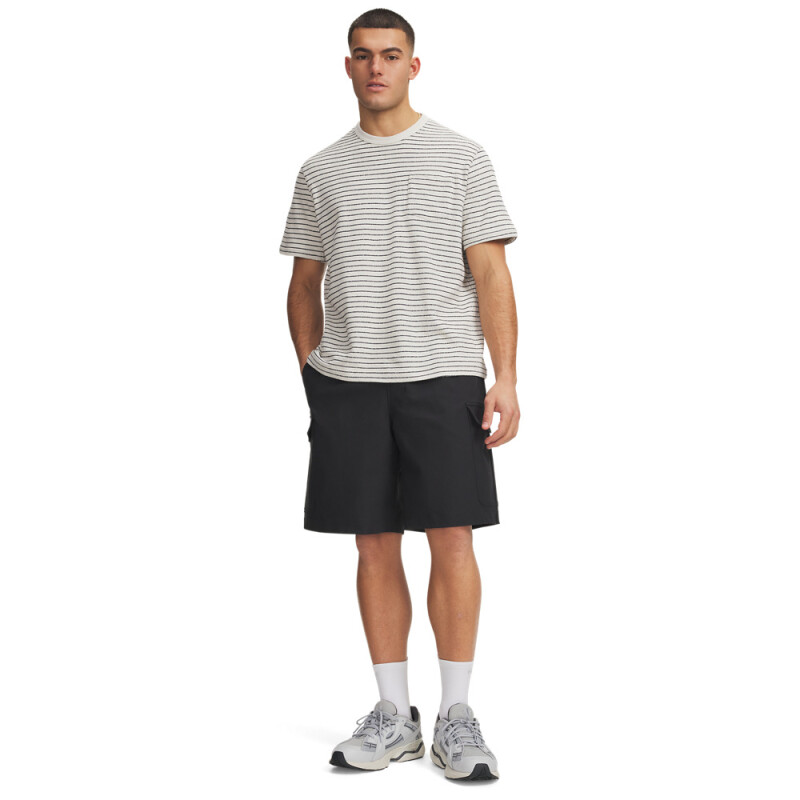 UA Icon Woven Cargo Short-BLK BLK-001