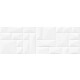 Cerámica BLANCO CON RELIEVE 40X75 GAMAS DE BLANCO