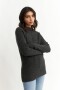 Sweater media polera GRIS OSCURO