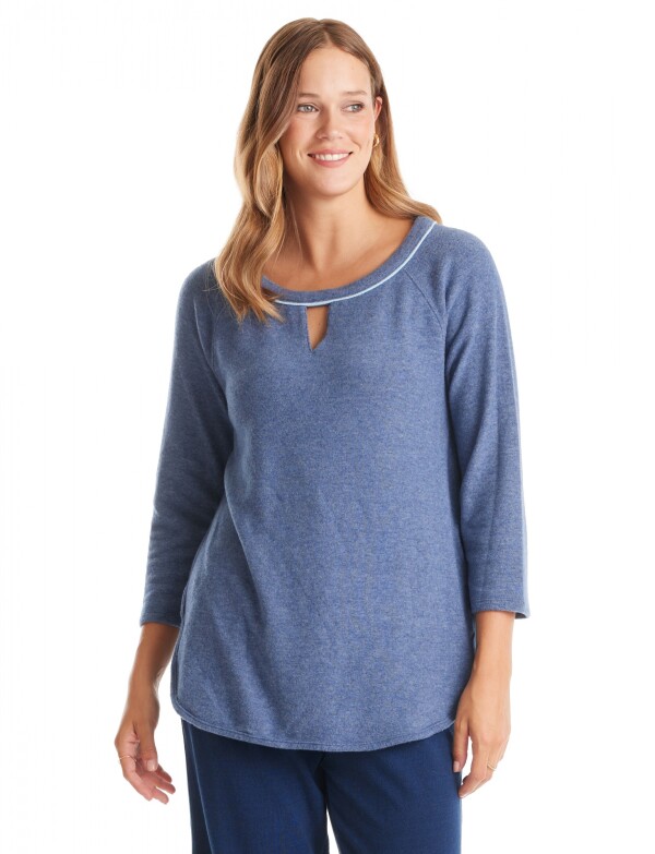 Buzo Soft Keyhole AZUL