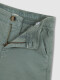Chino Corto De Sarga Verde Oscuro