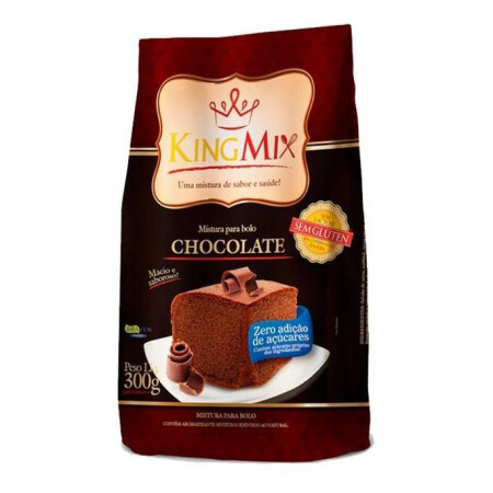 Premezcla Torta De Chocolate Sin Gluten Y Sin Azúcar KingMix Premezcla Torta De Chocolate Sin Gluten Y Sin Azúcar KingMix