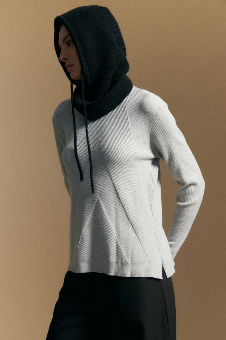 POLERA PIURA Gris Melange