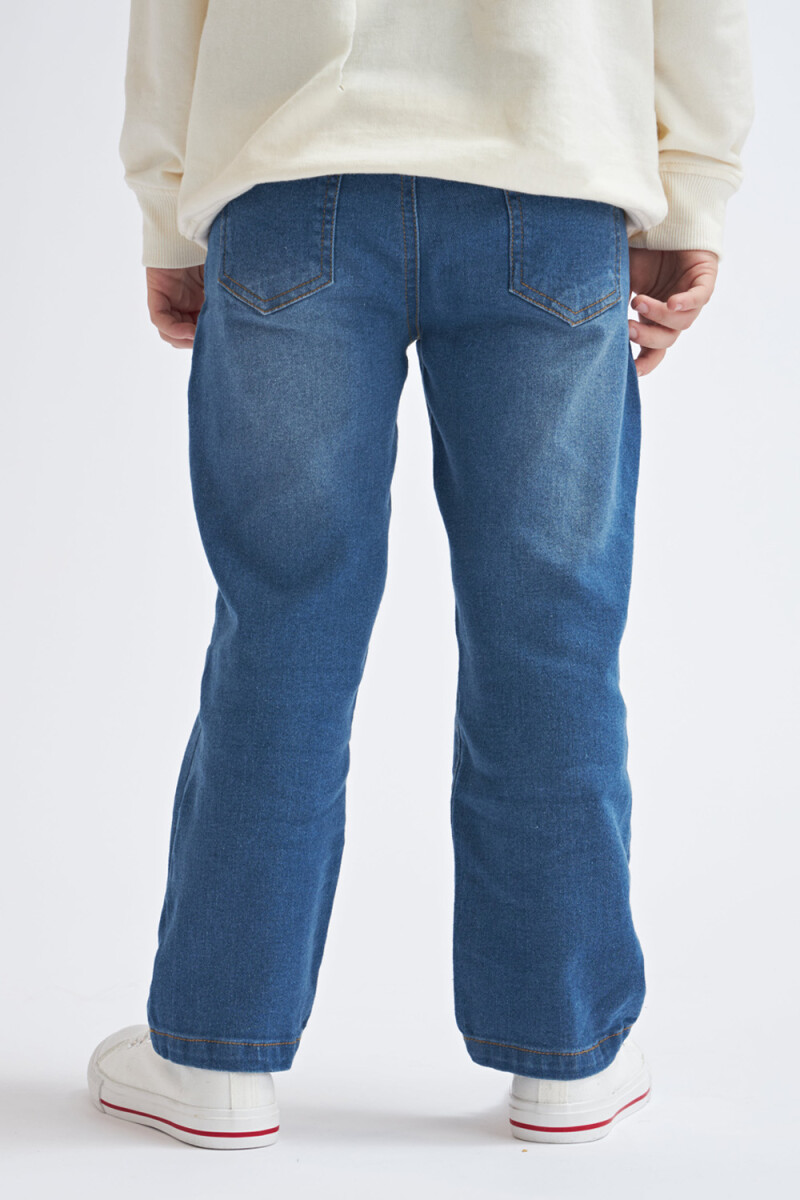 Pantalón de jean recto Azul claro