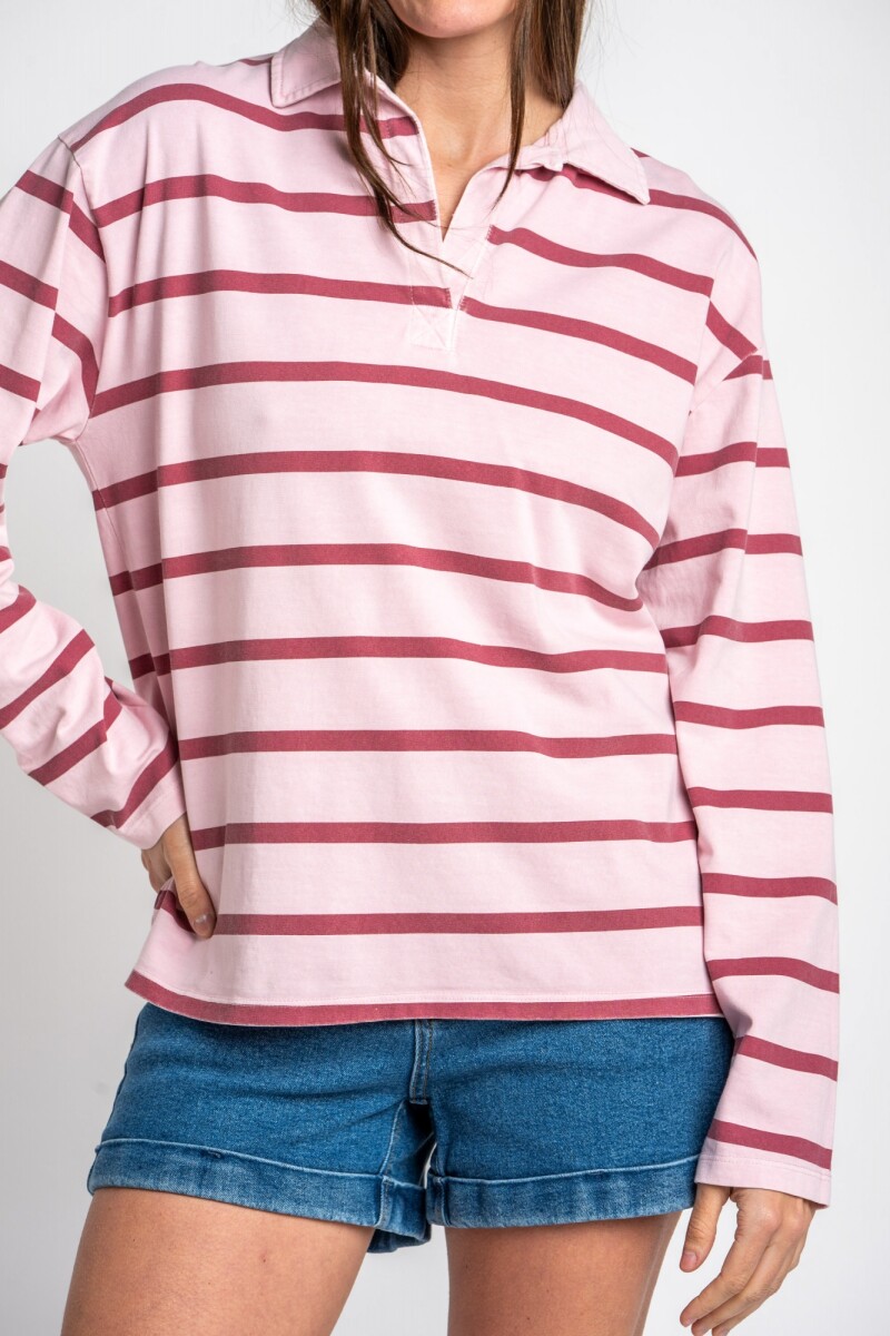 Sweater Polo Rosa
