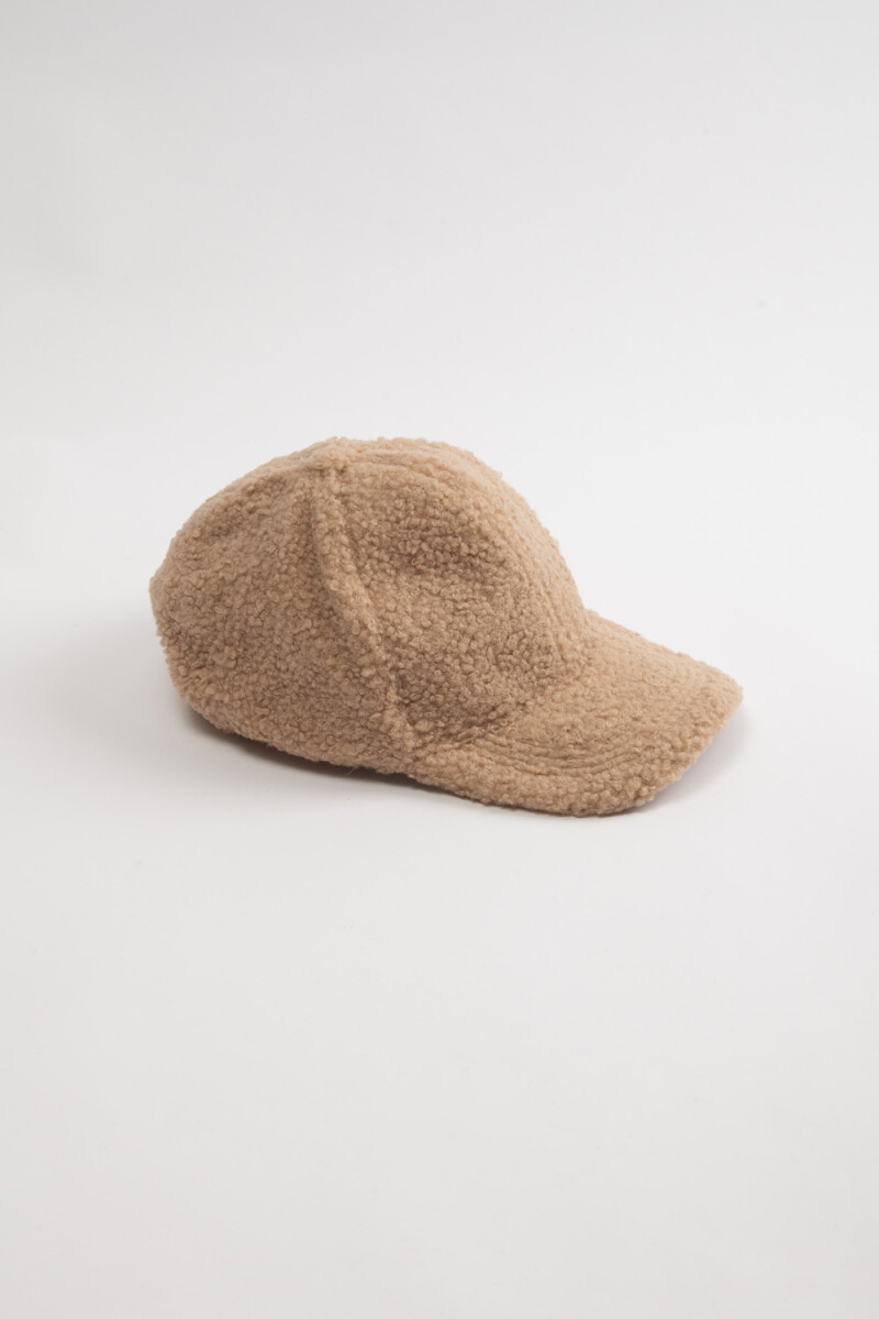 Gorro visera sherpa de mujer Marrón