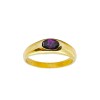 Anillo Solitario-Oro bajo-Piedra Amatista-AN8219 conpiedra