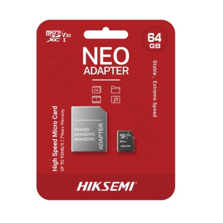 HIKSEMI MEMORIA MICRO SD 64 GB V01