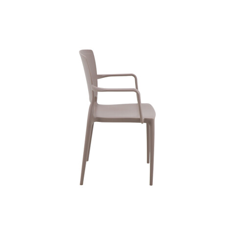 Silla respaldo cerrado c/ posabrazos gamuza SAFIRA TD0615