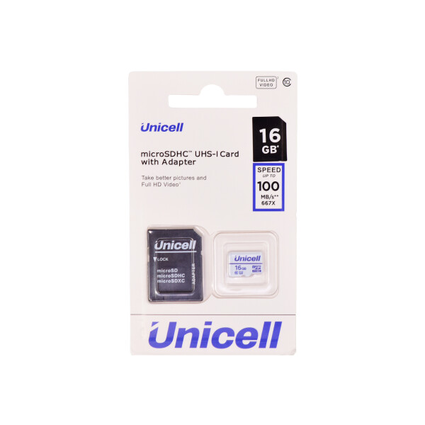 Tarjeta de memoria microSDHC Unicell 16 GB Tarjeta De Memoria Microsdhc Unicell 16 Gb