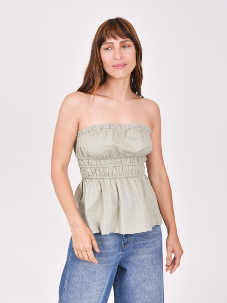 TOP KENDALL VERDE GRISACEO