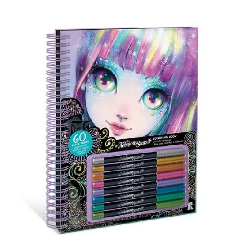 Nebulous Black Page Coloring Book Isado Nebulous Black Page Coloring Book Isado
